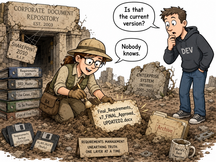 Digging for Requirements in the Old SharePoint Repository